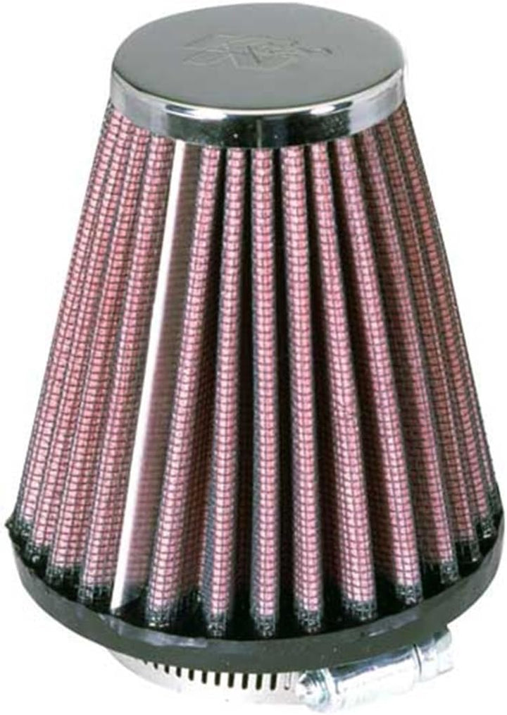 K&N RC-1200 KFZ und Motorrad Universal Chrom Filter Rot
