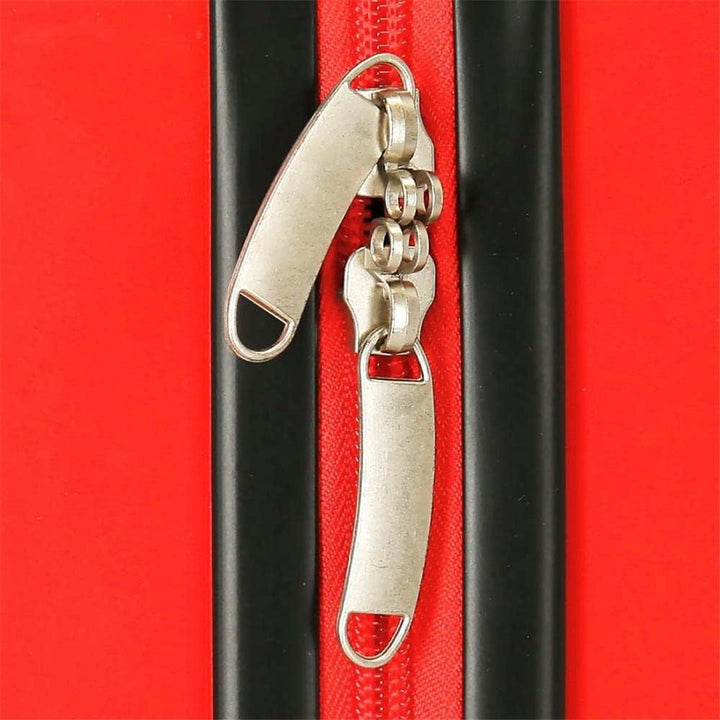 Disney Pinocchio Kulturbeutel, anpassbar, mit Schultertasche, 29 x 21 x 15 cm, ABS, 9,14 l, Rot Make