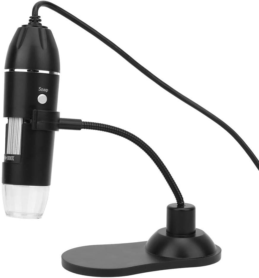 50X-1000X Digitalmikroskop, LED USB Elektronisches Mikroskop LED Digitales Mikroskop mit Halterung,