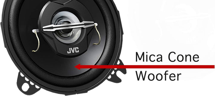 JVC CS-J620 Koaxial Lautsprecher (16 cm, 2-Wege) schwarz &amp; CS-J420X 10 cm 2-Wege-Koaxial-Lautspreche