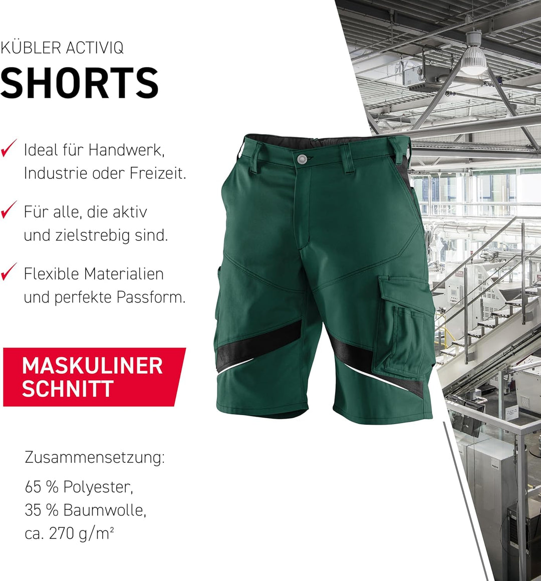 KÜBLER ACTIVIQ Shorts Grün 56, Grün 56