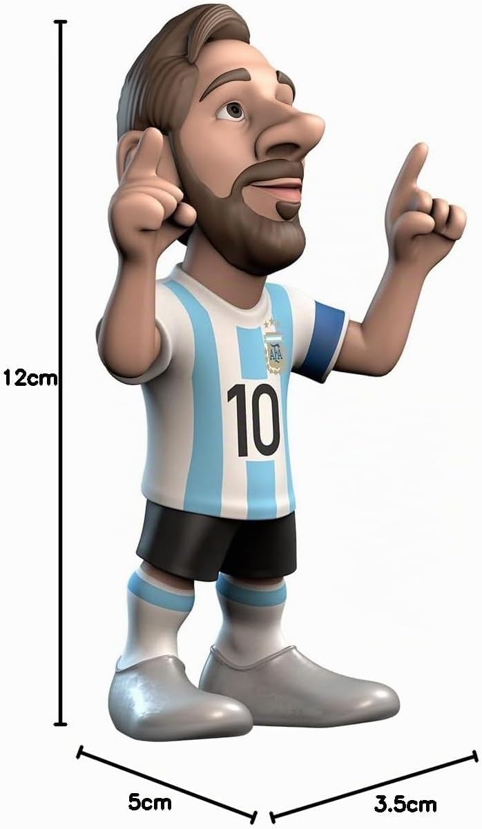 MINIX - Football Stars #173 – AFA Argentinien – Messi 10 – Sammelfigur, 12 cm