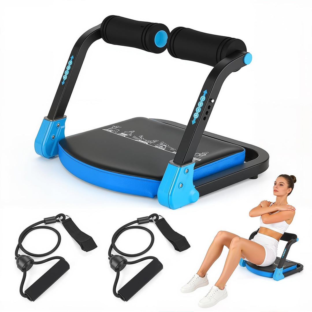 Bauchtrainer für Zuhause 4 Widerstandsstufen – Ganzkörper Core-Trainer für Zuhause, 150 kg belastbar