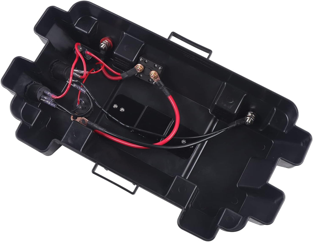 Akku Batteriebox Aufbewahrung Batterie Box mit Doppel-USB-Anschluss, Echtzeitüberwachung, für Marine