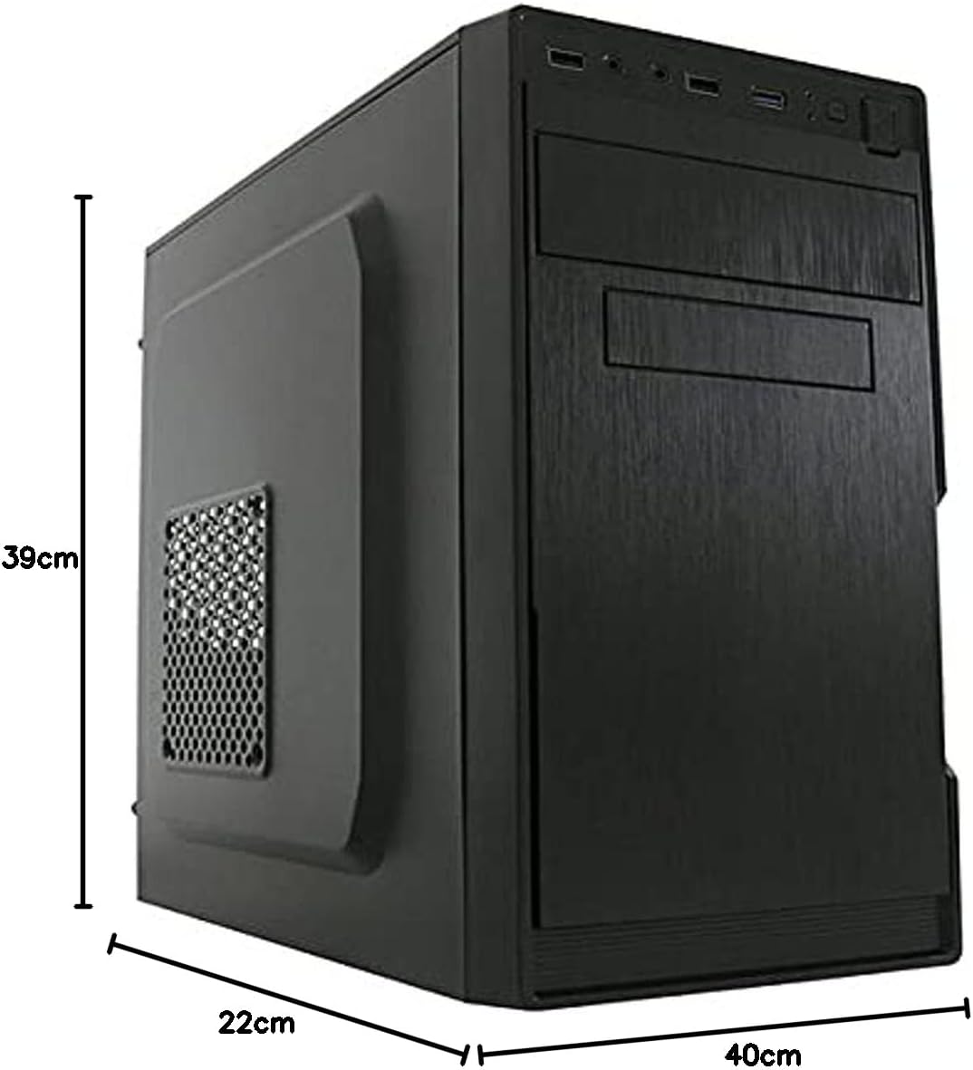 LC-Power 2014MB Midi-Tower PC-Gehäuse ATX Tower Schwarz - Midi , PC, Metall, Micro-ATX, Mini-ITX, Sc