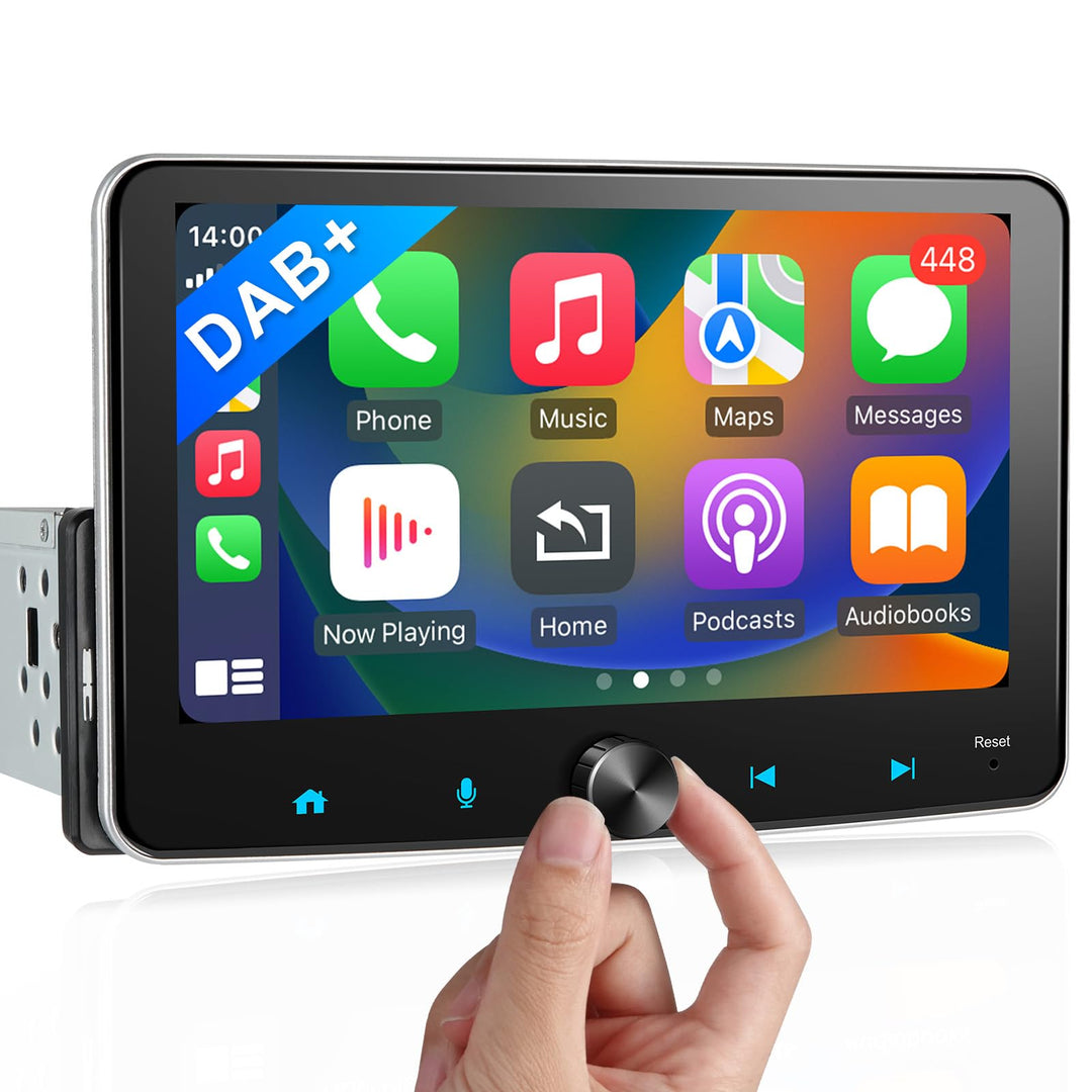 DAB+ Android Autoradio 1Din Wireless CarPlay Wireless Android Auto Radio mit Bildschirm 7 Zoll 4G+64