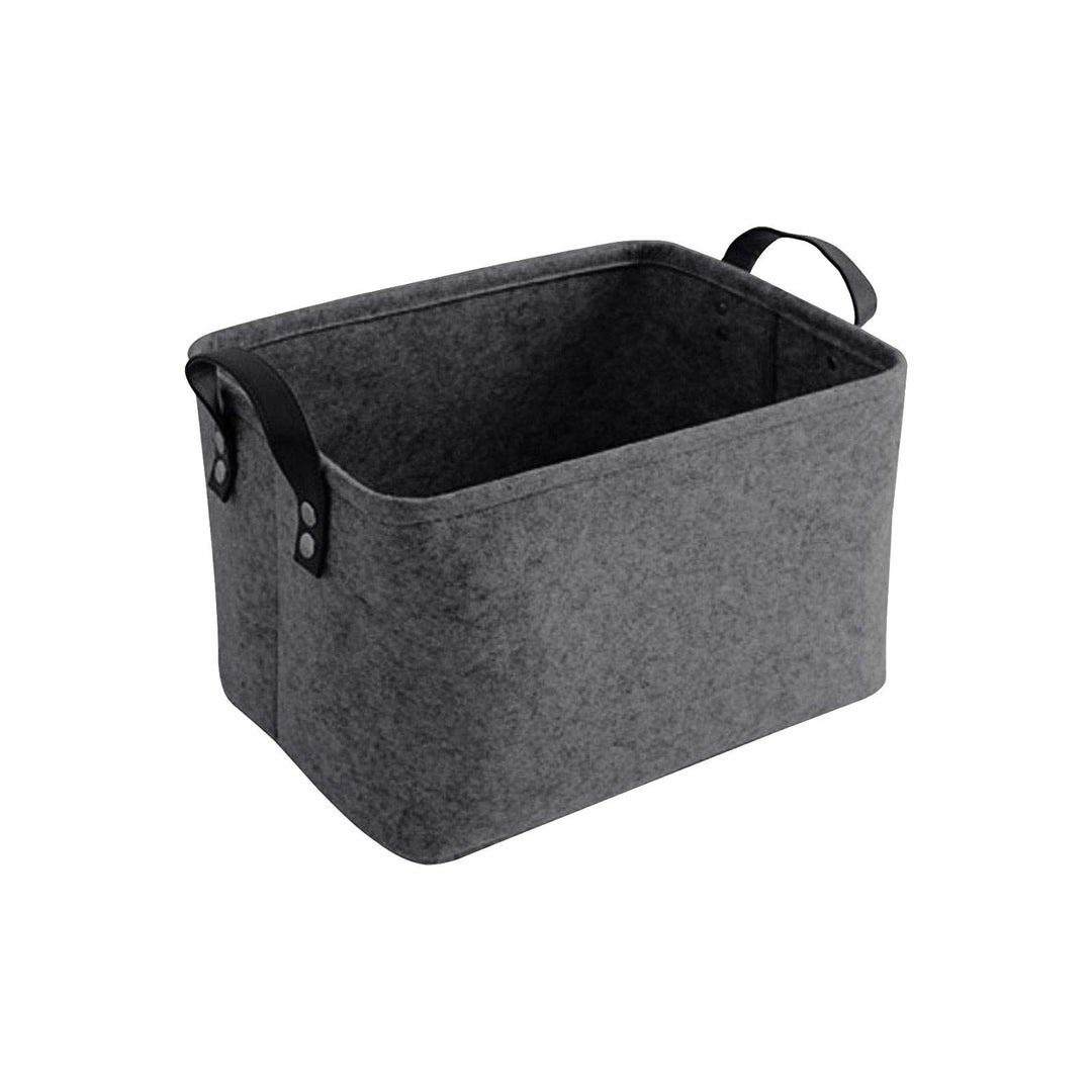 LITLANDSTAR felt storage basket, faltbar filz aufbewahrungsbox für Regal,Wäsche,Schrank,Spielzeug od