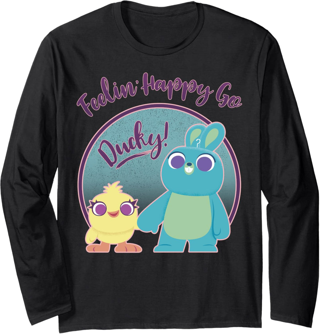Disney Pixar Toy Story 4 Ducky & Bunny Feelin' Happy Langarmshirt