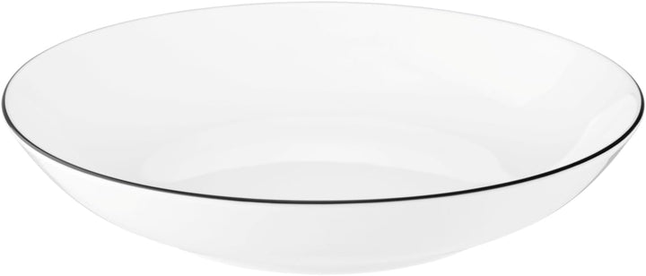 Seltmann Weiden 001.737148 Lido Tafelservice - 6 Essteller + 6 Suppenteller - 12-tlg. - Black Line S