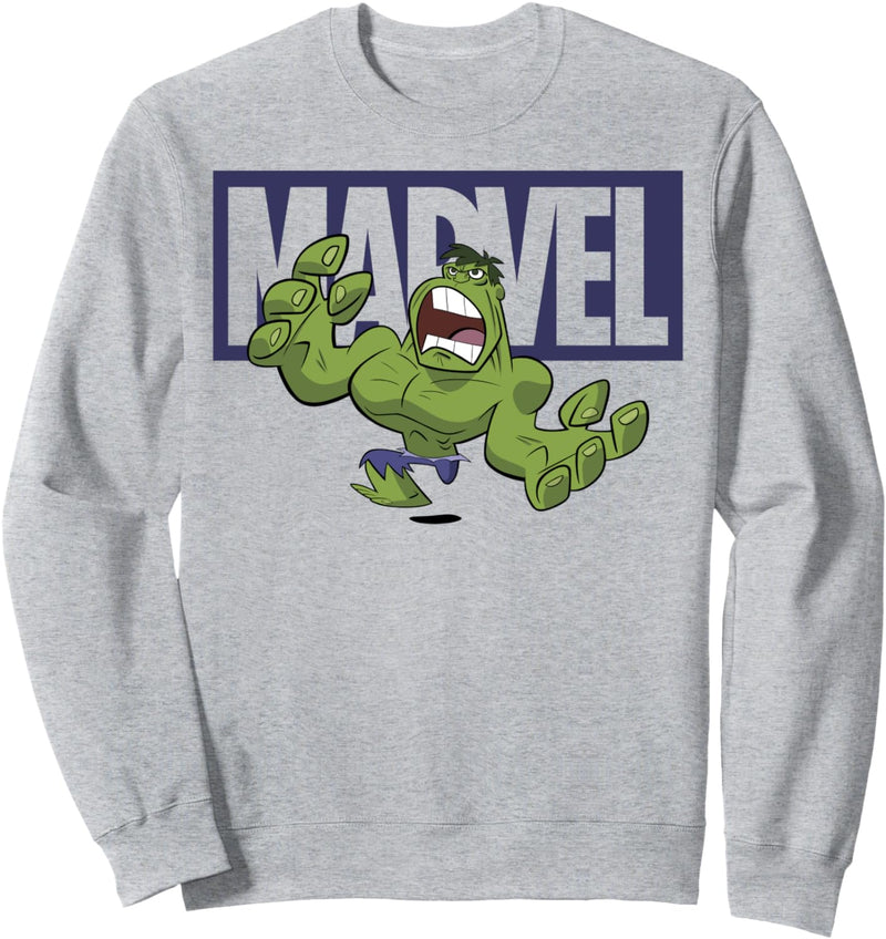 Marvel Avengers Hulk Logo Doodle Sweatshirt