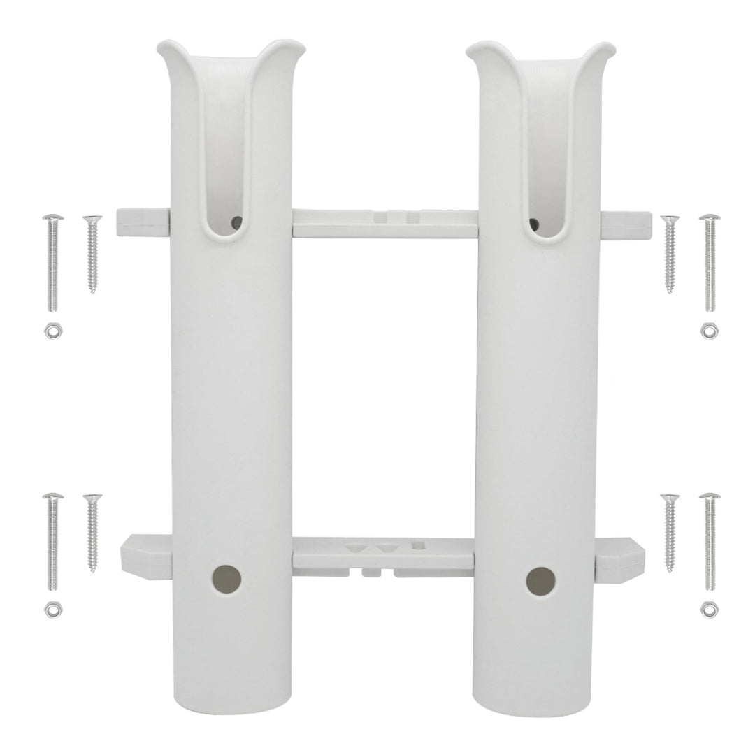 Wall Mounted Fishing Rod Holders Tubes Links Fishing Rod Holder Rack Rests 2-polig, Weiss, 2-polig,