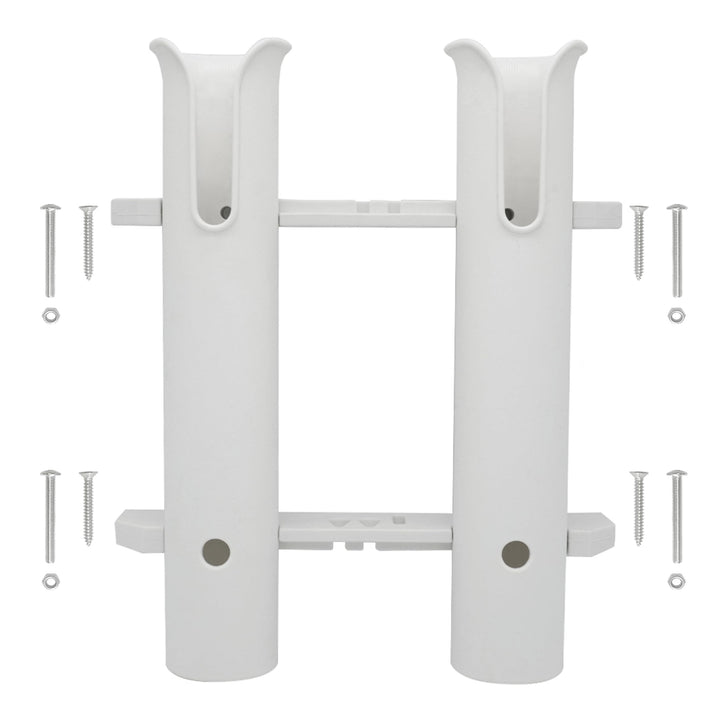 Wall Mounted Fishing Rod Holders Tubes Links Fishing Rod Holder Rack Rests 2-polig, Weiss, 2-polig,