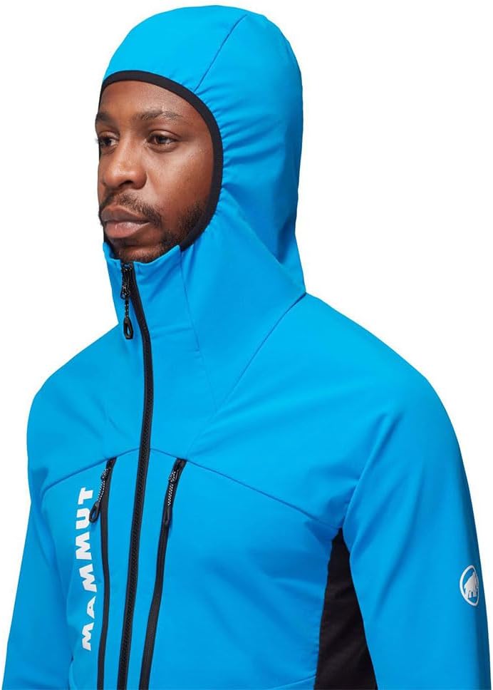 Mammut Herren Aenergy So Hybrid Hooded Jacket Men Softshell Jackets (1er Pack) L Glacier Blue-Black,