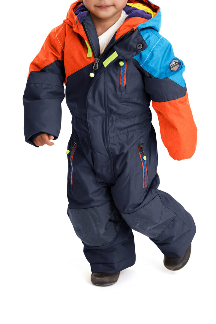 Killtec Unisex Kinder Kesley Mini Skioverall/Schneeanzug Mit Kapuze 86-92 Dunkelnavy, 86-92 Dunkelna