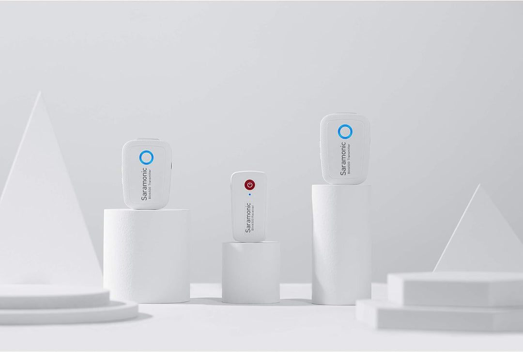 Saramonic Blink500 B2W drahtloses 2,4-GHz-2-Personen-Mikrofon-Clip-On-Mikrofonsystem mit Lavalier un