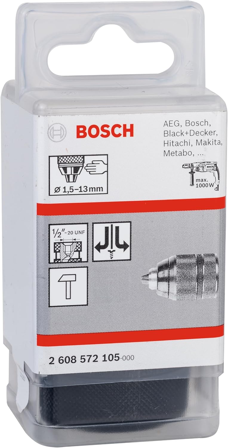 Bosch Accessories Bosch Professional Schnellspannbohrfutter (2 Hülsen, Spannbereich 1,5 - 13 mm, Auf