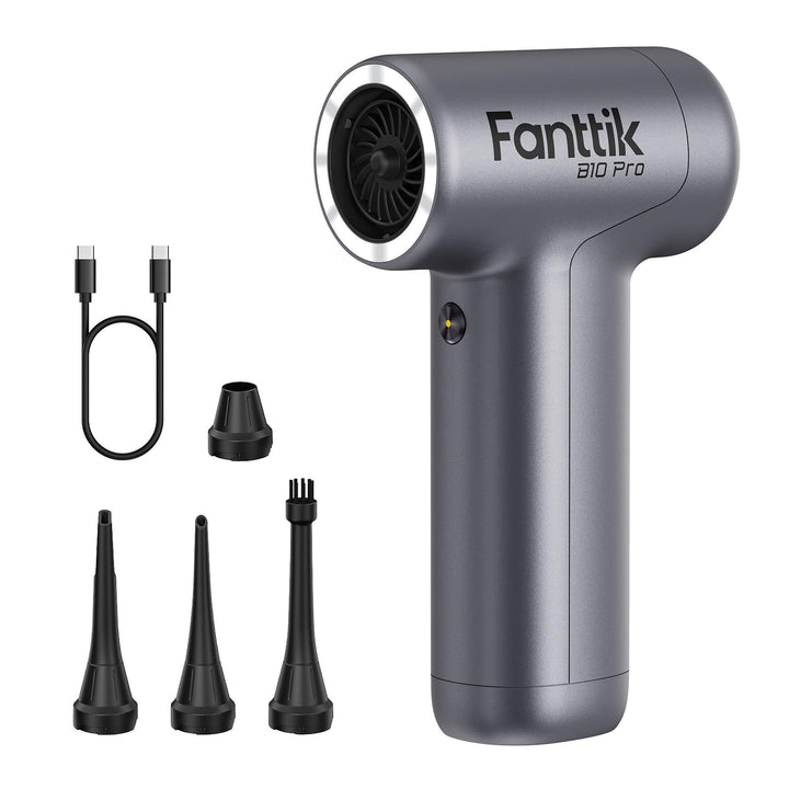 Fanttik B10 Pro Elektrische Staubgebläse, 110.000 U/min bürstenloser Motor, 3-Gang einstellbare Mini