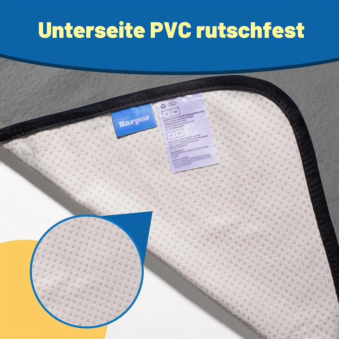 Waschbare Urinierunterlagen für Hunde: 91x 122 cm-Grau-2 Packungen Dicke-Wiederverwendbare Welpenunt
