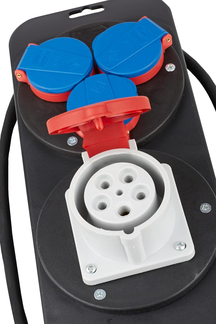 Brennenstuhl Stromstation/Stromverteiler 16A (2m H07RN-F 5G1,5 Kabel, für Baustelleneinsatz und stän
