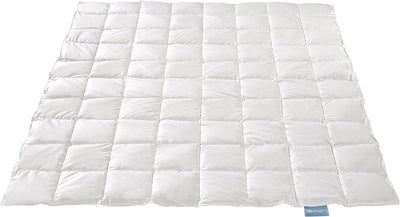 XDREAM Nature Daunendecke extra leicht | 90% Daunen / 10% Federn | Füllgewicht: 400g | Downpass und