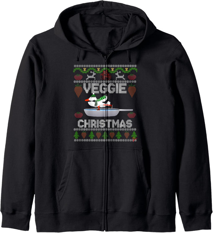 veggie christmas goose funny ugly christmas Kapuzenjacke