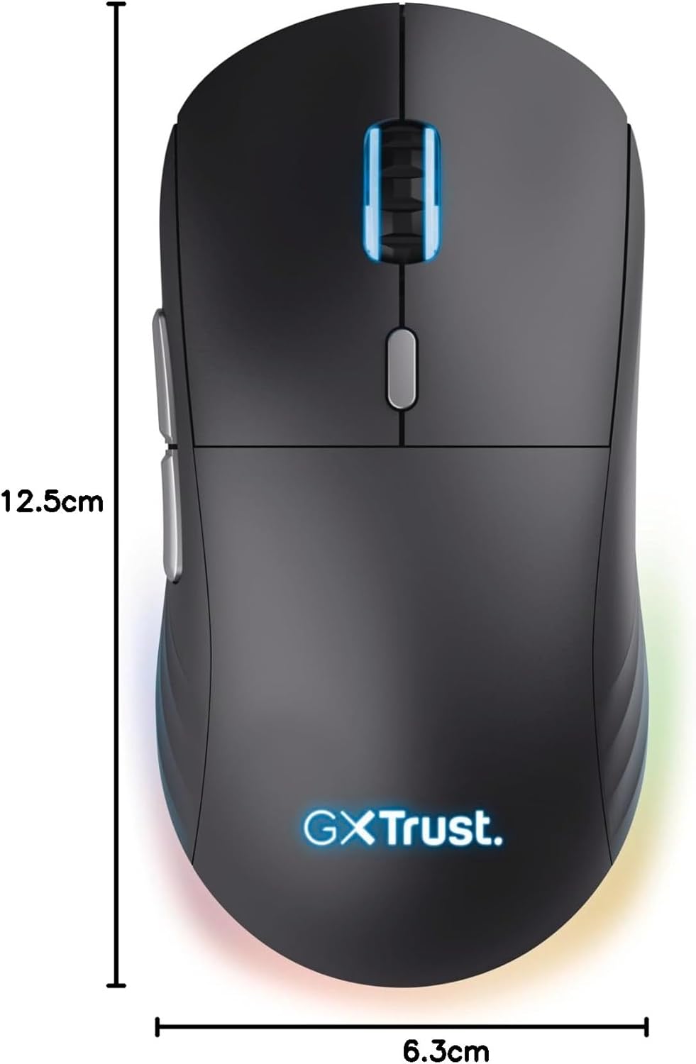 Trust Gaming GXT 926 Redex II Gaming Maus Kabellos 2.4GHz 65 Stunden Akkulaufzeit, Kailh-Schalter, 1