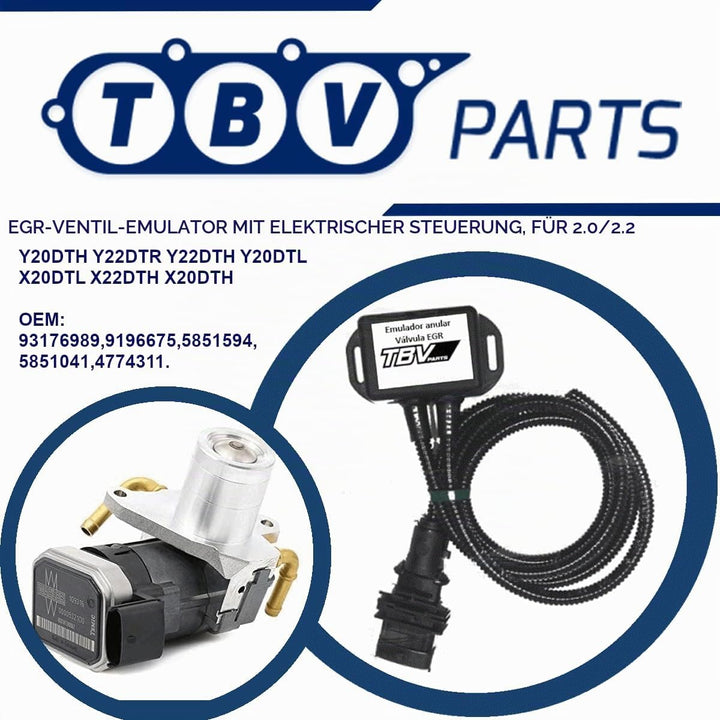 TBVPARTS AGR-VENTIL-ABBRECHEN EMULATOR WAHLER 7375D MIT ELEKTRISCHER STEUERUNG 2.0 / 2.2 DTI ABBRECH