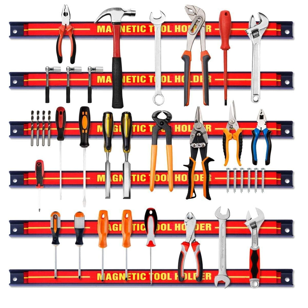 GIANTEX 6x Werkzeug Magnetleiste Set 46 cm magnetschiene magnetische Werkzeughalter Wand inkl. Monta