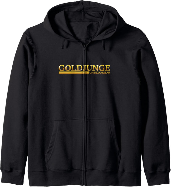 Goldjunge Schrift Schriftzug Kapuzenjacke