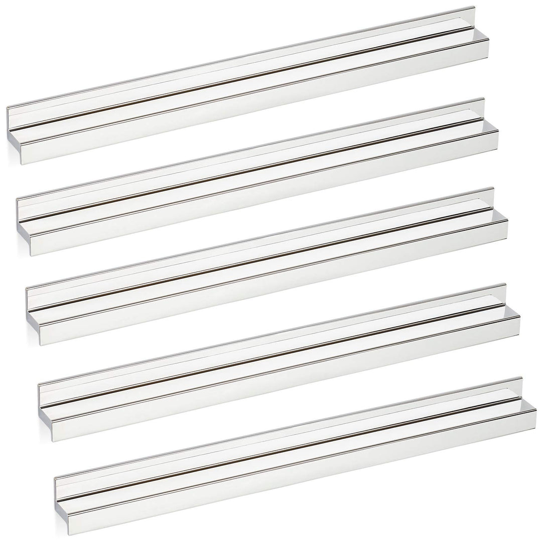 10 Stück Möbelgriffe SW110 BA 288 mm Chrom poliert Schrankgriffe Länge 330 mm Vitrinengriffe Breite