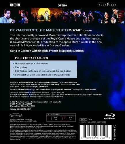 Mozart - Die Zauberflöte, Blu-ray