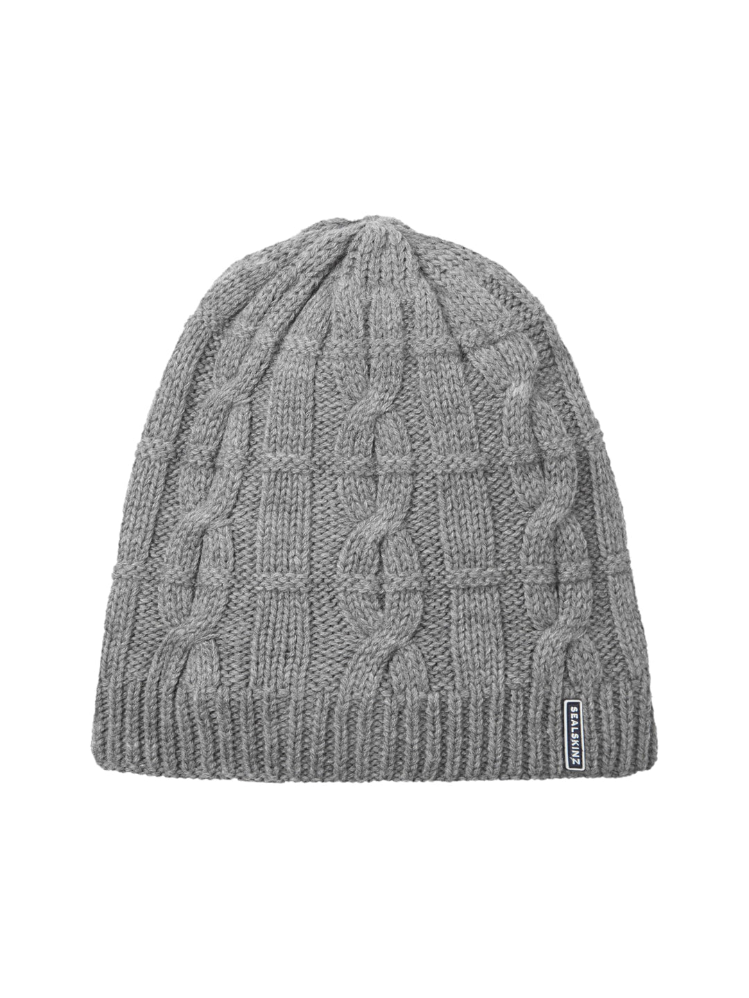 SealSkinz Unisex Blakeney Strickmütze für Kaltes Wetter, mit Zopfmuster, Wasserdicht Beanie Hat M-XL