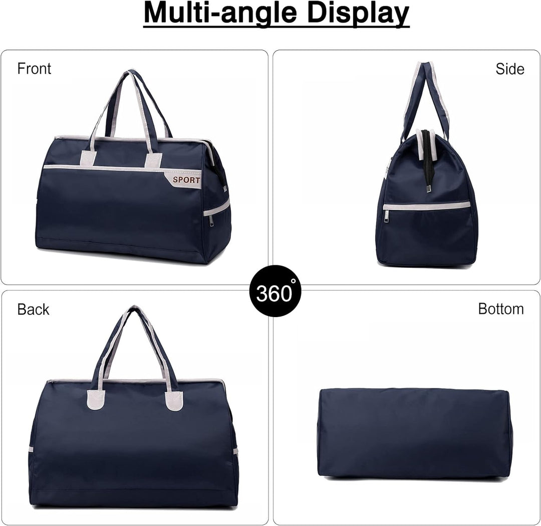 FANDARE Reisetaschen Sporttasche Klassische Sporttaschen Herren Damen Handgepäck Weekender Umhängeta