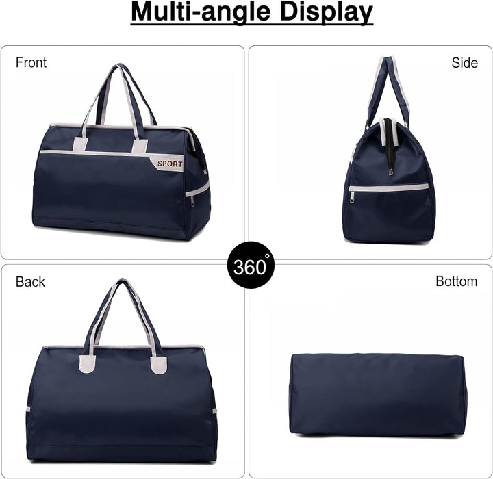 FANDARE Reisetaschen Sporttasche Klassische Sporttaschen Herren Damen Handgepäck Weekender Umhängeta