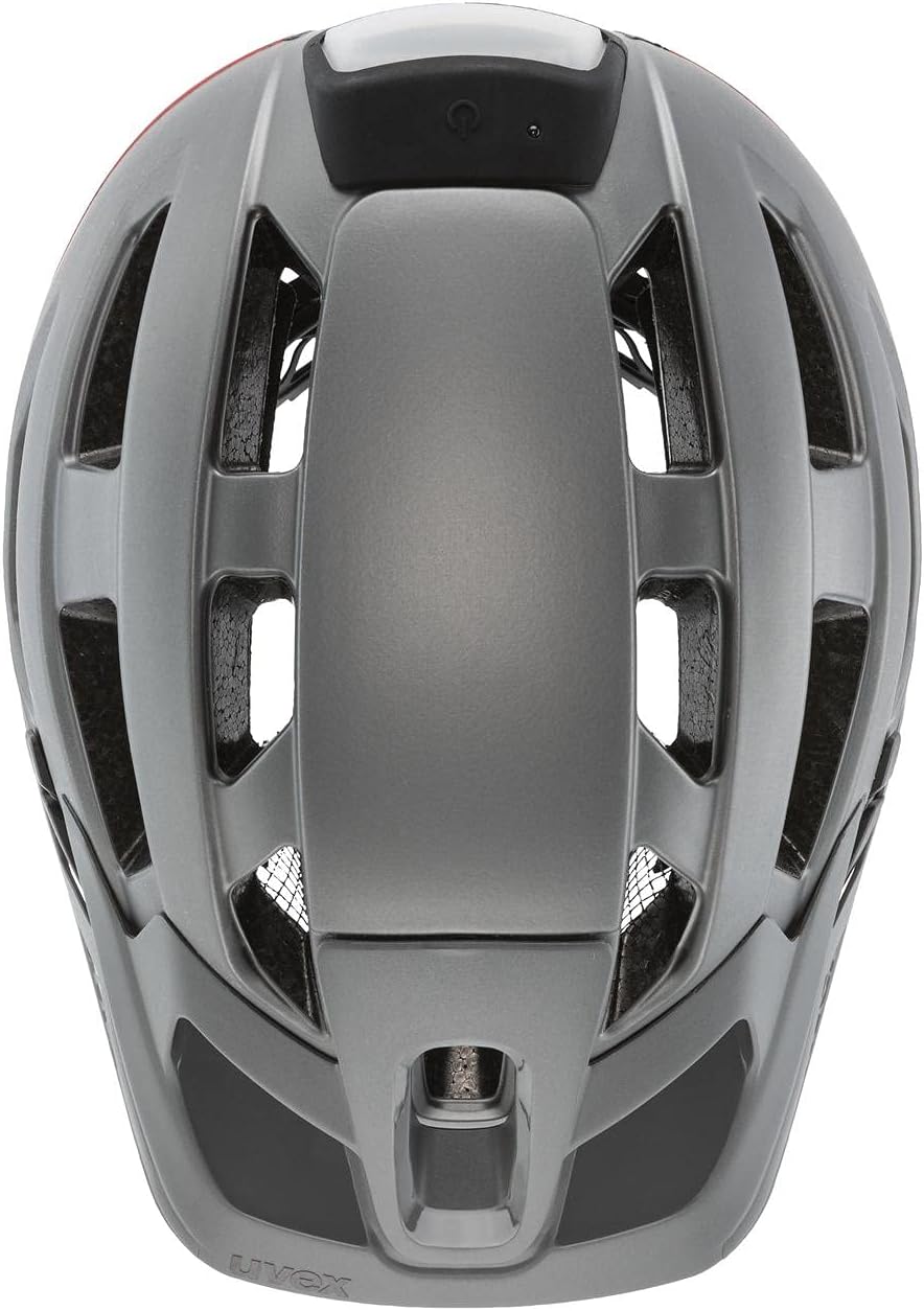 Uvex Finale Light 2.0 MTB Fahrrad Helm matt grau/rot 2022 52-57 cm, 52-57 cm