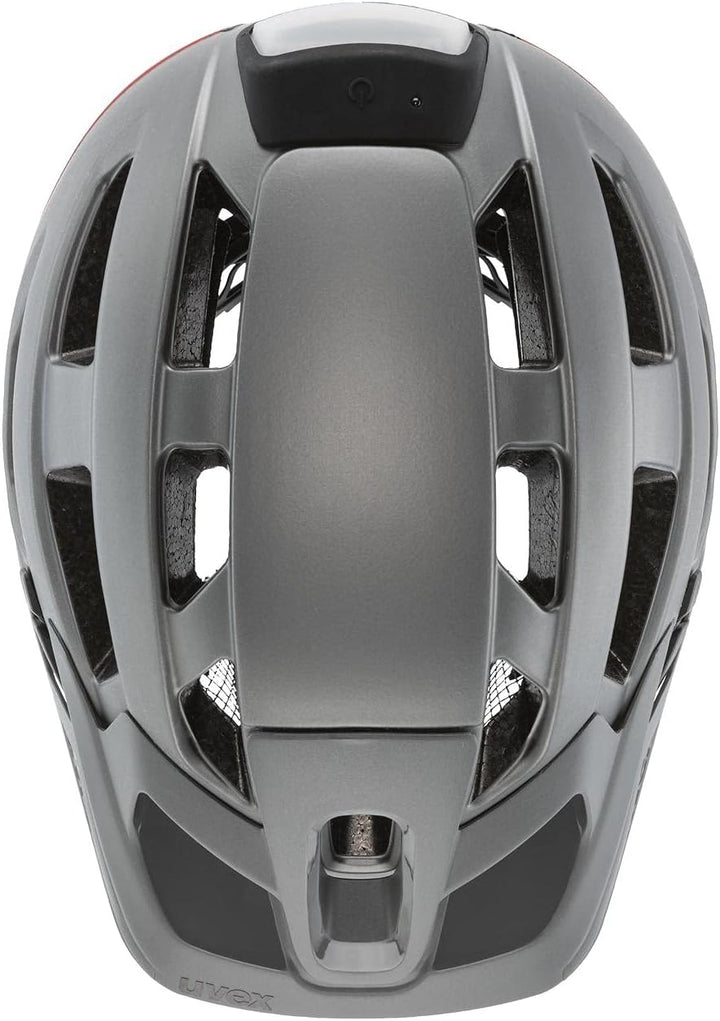 Uvex Finale Light 2.0 MTB Fahrrad Helm matt grau/rot 2022 52-57 cm, 52-57 cm