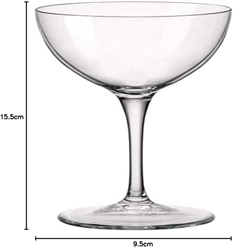 Bormioli Rocco 1797724 Packung mit 6 Gläsern Martini Novecento aus Glas, 23,5 l