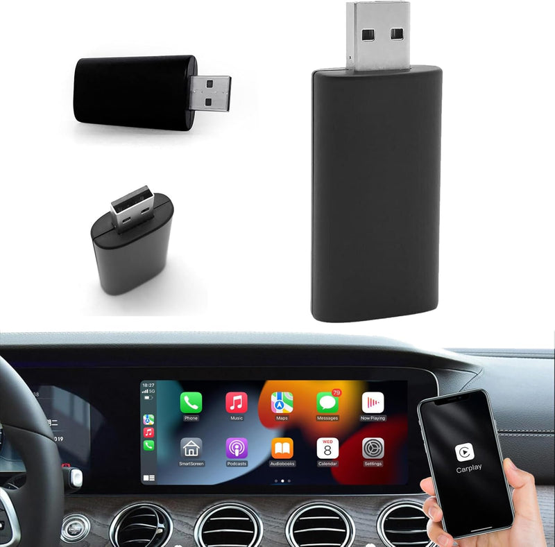 Sunweyer Plug-Play Wireless CarPlay Adapter Support Factory Wired CarPlay zu Wireless Caplay Dongle