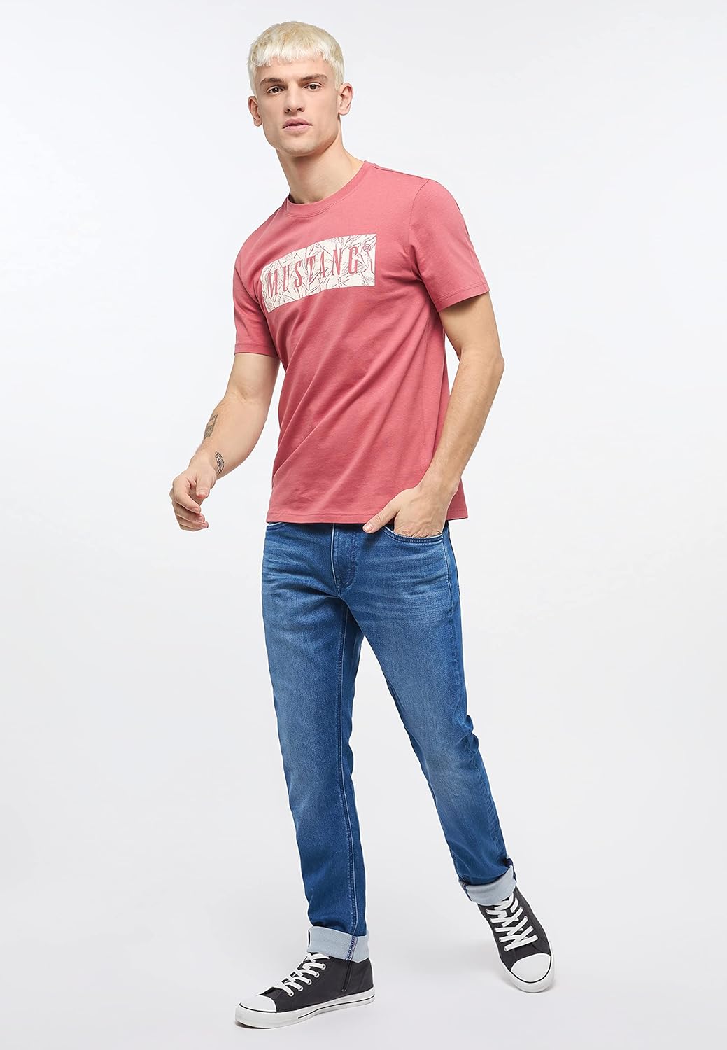 MUSTANG Herren Style Oregon Tapered K Jeans 34W / 32L Blau, 34W / 32L Blau