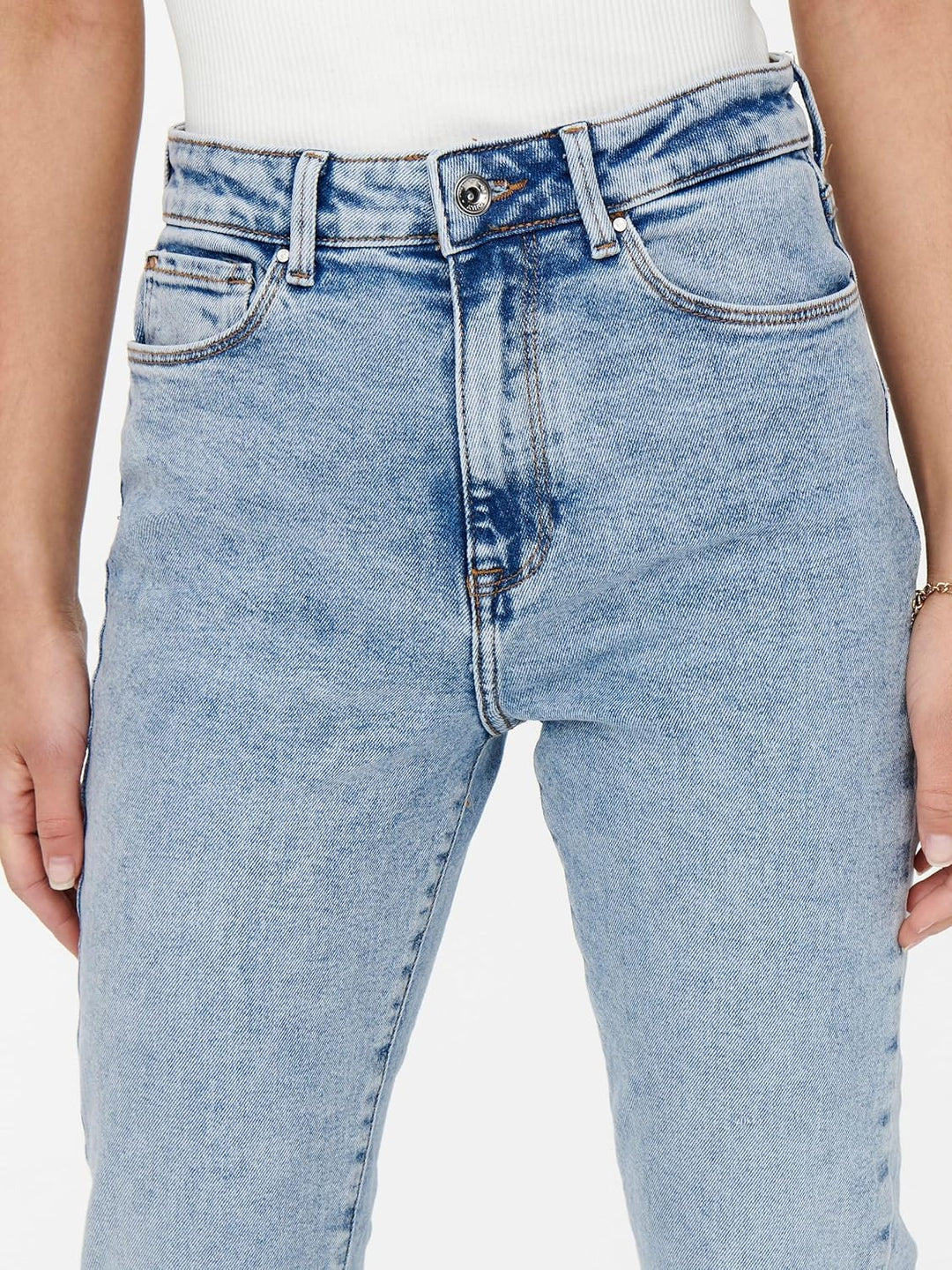 ONLY Damen Jeans 15259634 25W / 30L Light Blue Denim, 25W / 30L Light Blue Denim