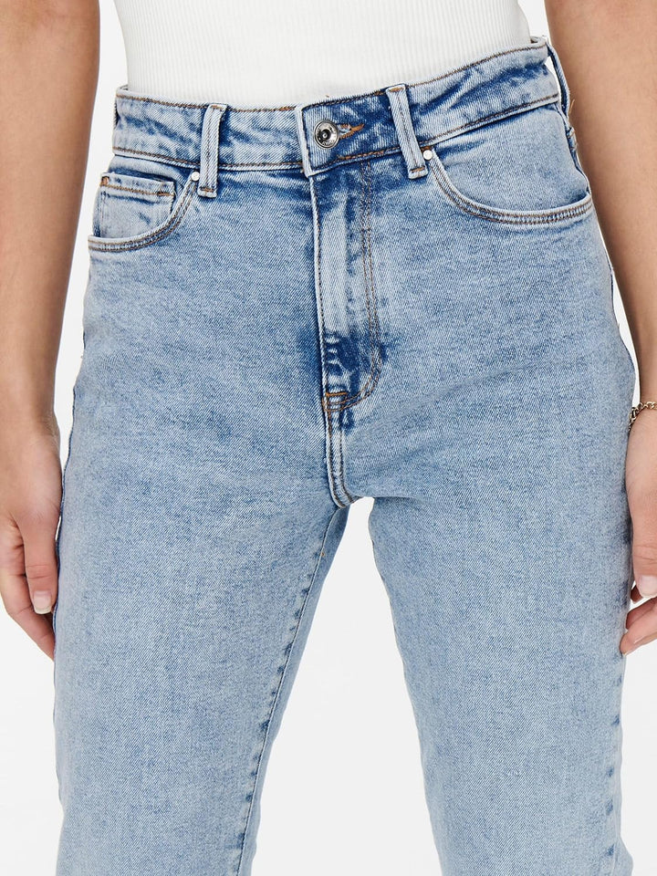 ONLY Damen Jeans 15259634 25W / 30L Light Blue Denim, 25W / 30L Light Blue Denim