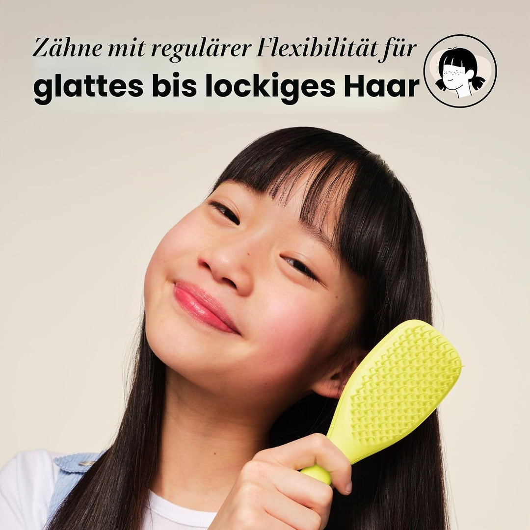 Tangle Teezer Die ultimative Mini-Entwirrer-Haarbürste, sanft zu nassem Haar, zweistufige Zähne und