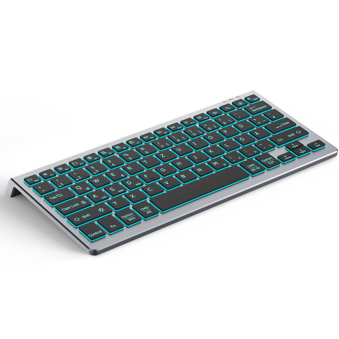 CACOE Deutsche Bluetooth Tastatur Kompatibel Mit iPad A16/10/iPad Air/Pro Tastatur Kompatibel Mit IO