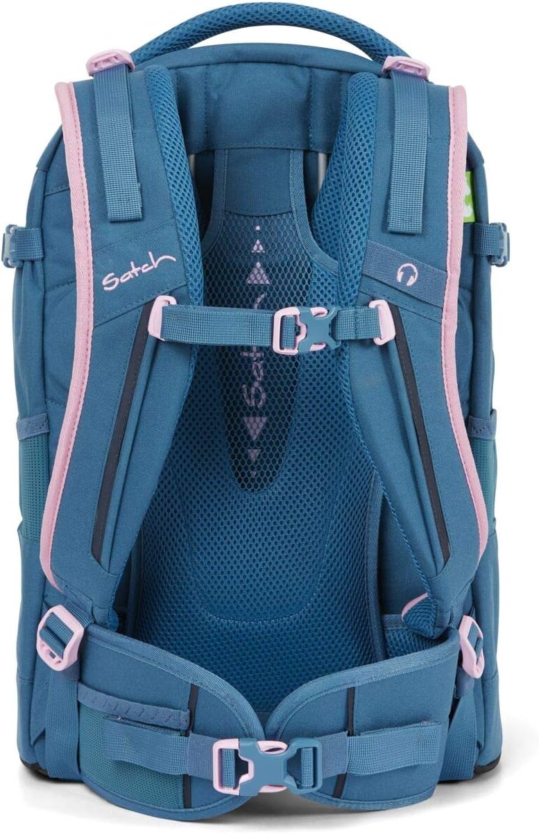 Satch Pack Deep Rose Schulrucksack Set 3tlg.