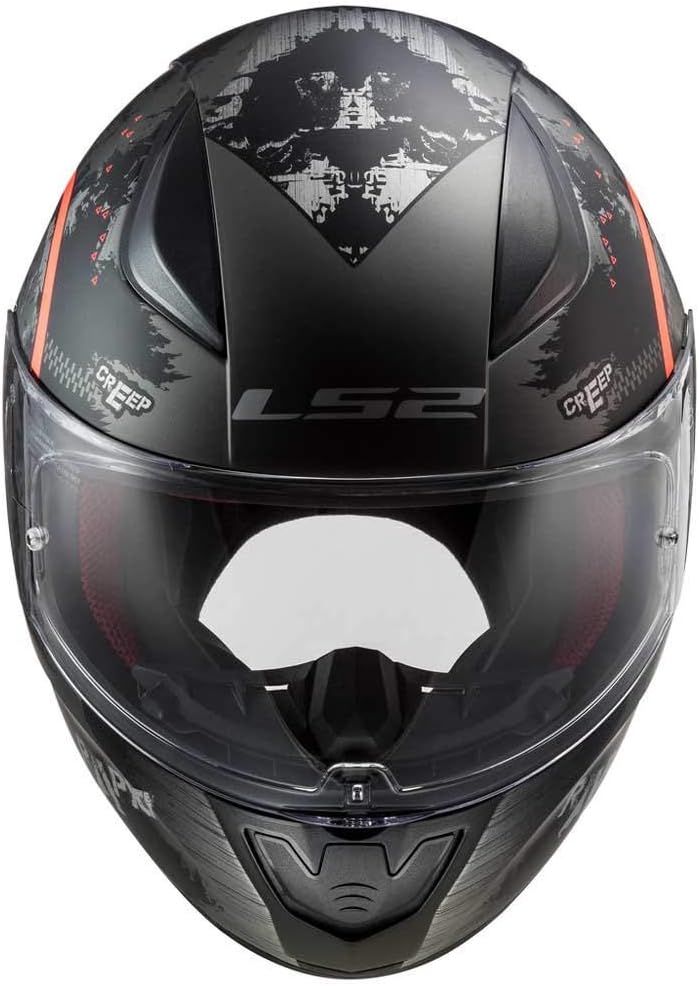 LS2 Motorradhelm Rapid Circle XL Schwarz/Orange, XL Schwarz/Orange