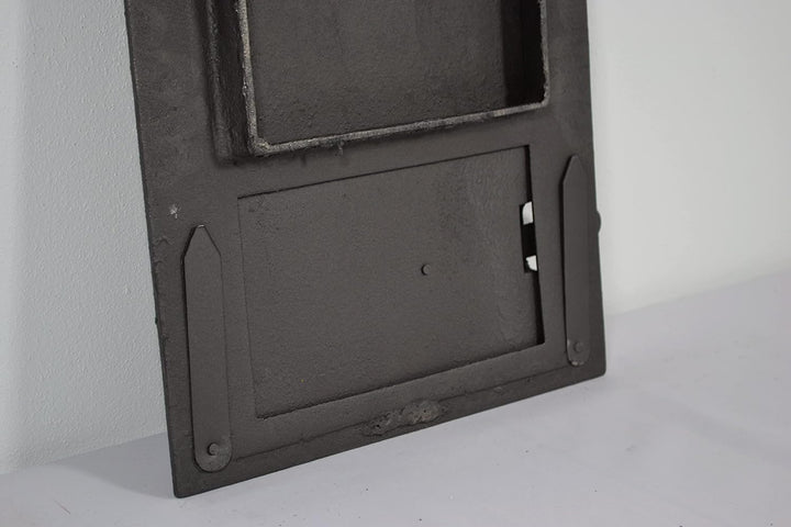 SEZAM Backofentür aus Gusseisen mit 2 Türen - mit Türriegel, Brotofentür - Steinofentür - Pizzaofent