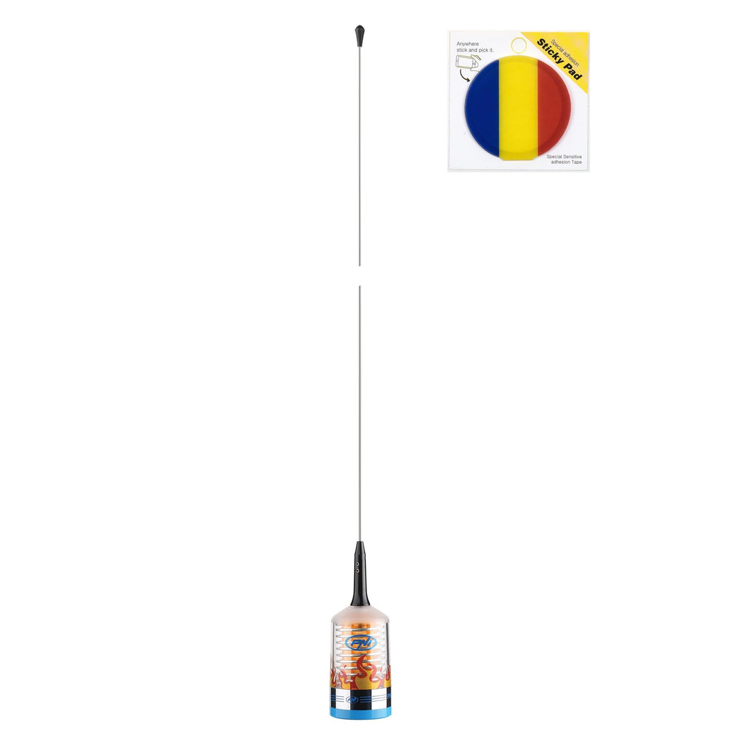PNI Trucker 9000 PL CB-Antennenpaket mit LED, Länge 140 cm, 26–28 MHz, 1000 W, inklusive Klebepad un