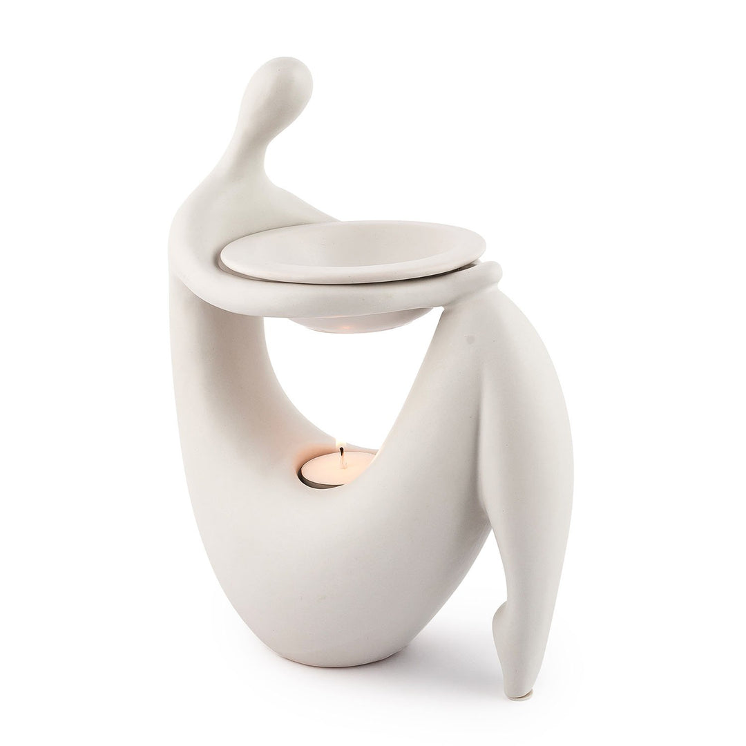 pajoma Duftlampe ''Lady'' aus Keramik, Höhe 26 cm, Weiss