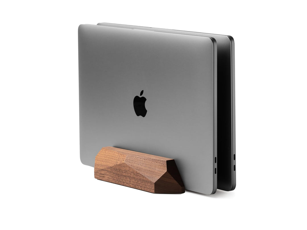 Oakywood Dual Laptop Vertical Stand, Naturholz, für Geräte bis 2 cm Dicke, kompatibel mit Allen MacB