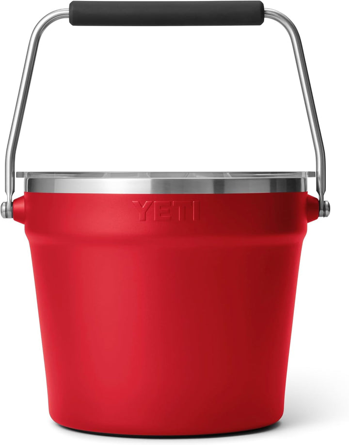 YETI Coolers Beverage Bucket Camping Rescue Red, Rescue Red